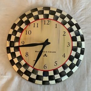 MacKenzie Childs Courtly Check Clock